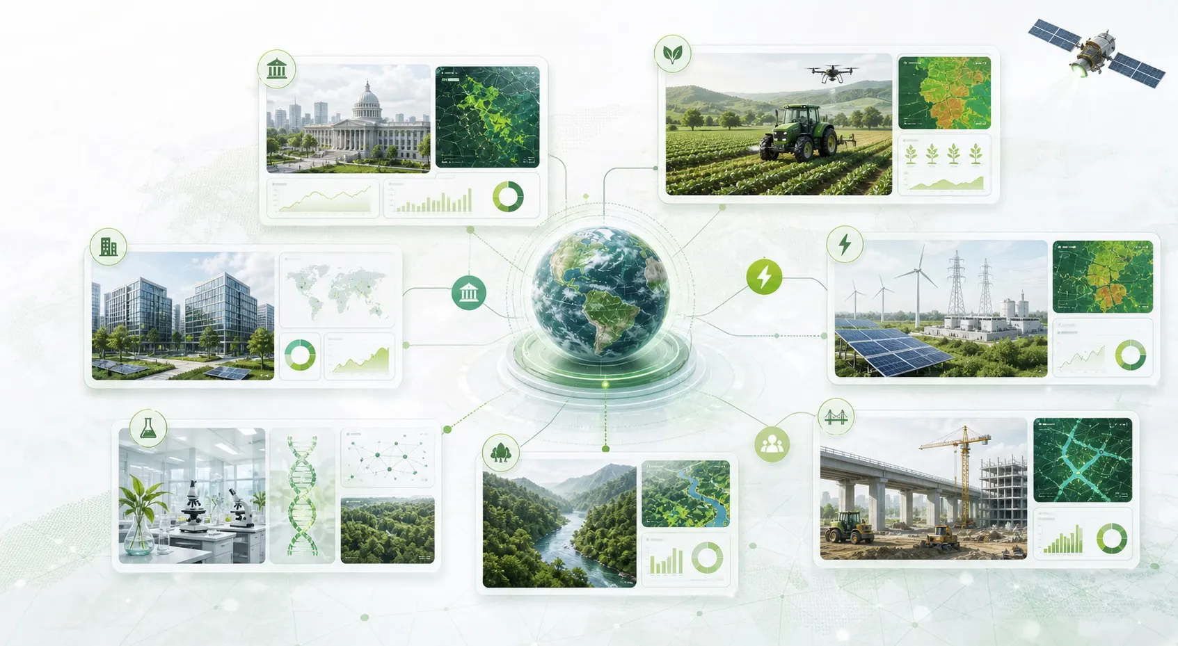 Environmental intelligence platform use cases across public sector, agriculture, energy, research, and infrastructure